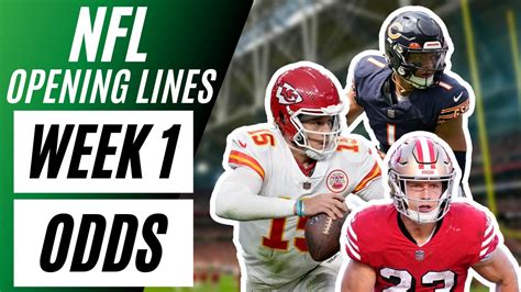 nfl opening lines|NFL Week 1 Odds 2024: Spreads, Moneylines & Game Totals.